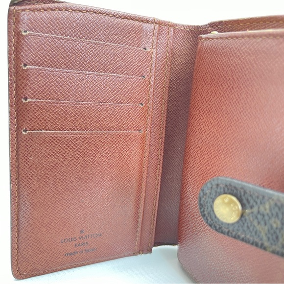 LOUIS VUITTON Monogram Porte Monnaie Viennois Bifold KissLock Wallet Authentic - Picture 3 of 14